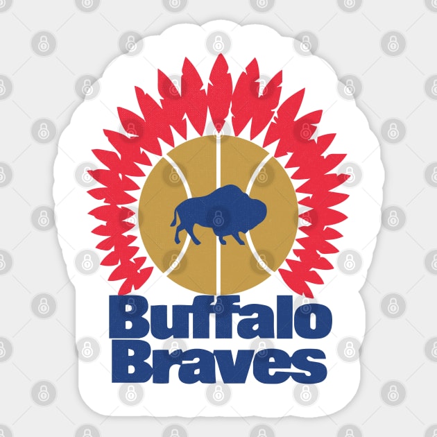 Classic Buffalo Braves Basketball Sticker by LocalZonly